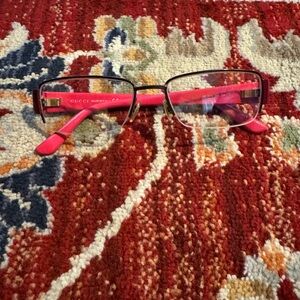 Gucci Eyeglasses Half Rim GG2878 Red Monogram Unisex